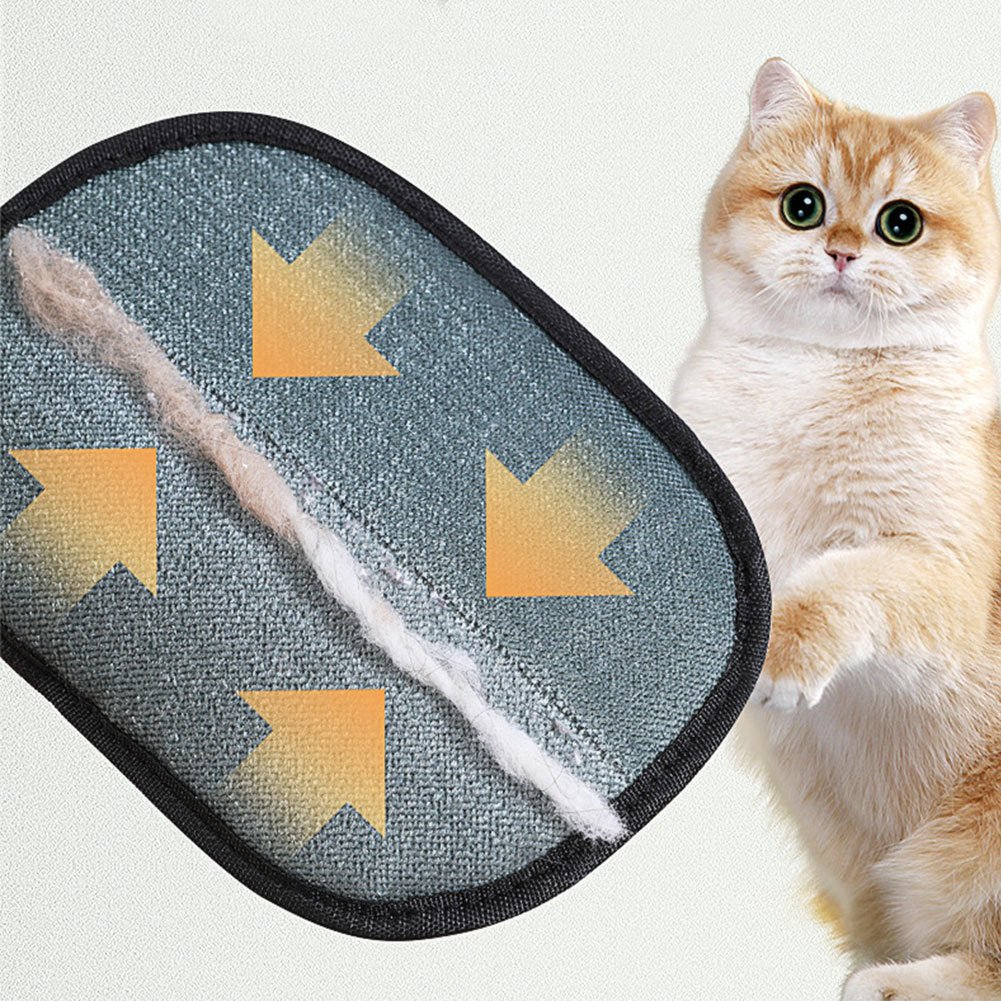 2-in-1 Pet Hair Remover Mitt and Deshedding Brush Glove for Dogs, Cats, and More - silverfoxgoods